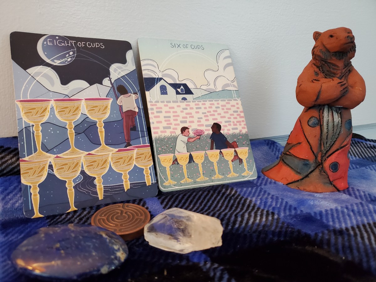 Tarot Pairings: 8 of Cups + 6 of&nbsp;Cups